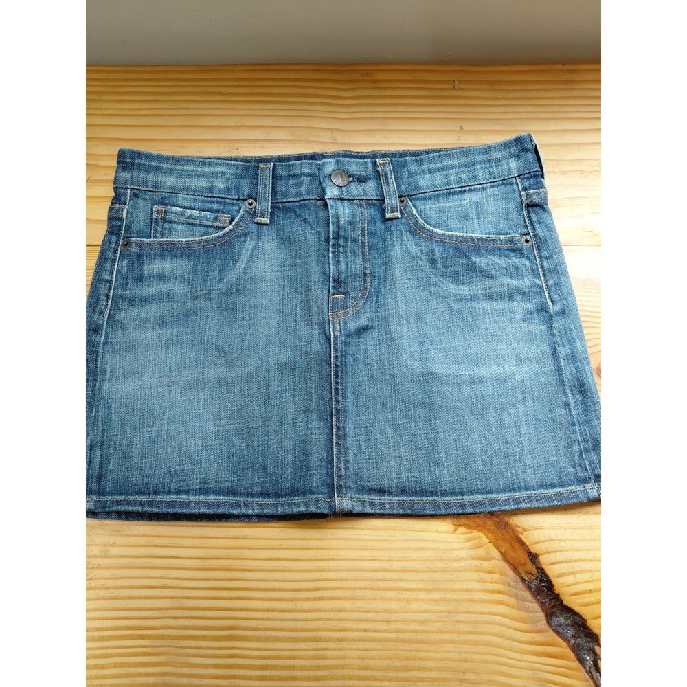 Citizens of Humanity Denim Micro Mini Skirt 28 Acid Wash Y2K Vintage Low Rise